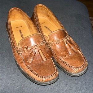 Johnston & Murphy Brown Leather Tassel Loafers